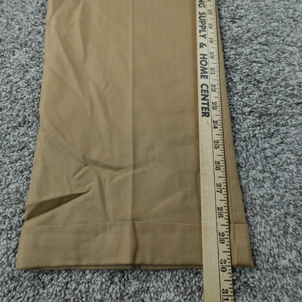 NEW Daniel Cremieux Pants Mens 38X30 Beige Brown‎ Chino Trouser Pleated Cuffed